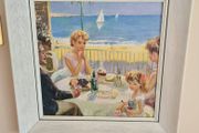 Print of A Sea View in wooden Frame