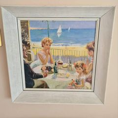 Print of A Sea View in wooden Frame