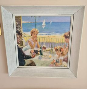 Print of A Sea View in wooden Frame