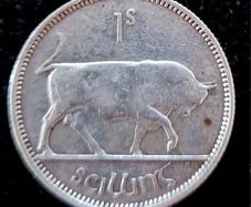 Ireland 1928 Silver Shilling Coin