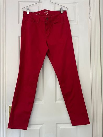 Ann Taylor LOFT - Red Skinny Jeans - UK 14 - New