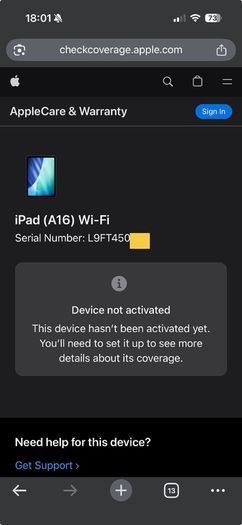 Apple iPad 11 (A16) WiFi 128GB