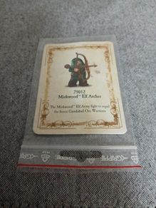 Lego Hobbit Theatre promotional 79012 Elf Archer card ONLY