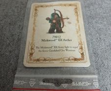 Lego Hobbit Theatre promotional 79012 Elf Archer card ONLY