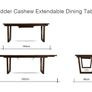 180cm-240cm Cashew Extendable Dining Table Image 2