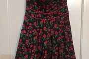 Oasis red / black  dress - Size 10