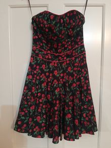 Oasis red / black  dress - Size 10