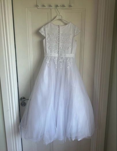 communion dress and hair accessory - perfect condition - worn once