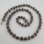 Vintage Venetian Style Strip & Trade Glass Bead Necklace Image 2