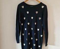 Navy knitted womens dress