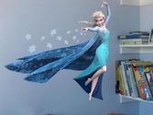 New Frozen Elsa Wall Stickers Art Decal Mural Girls Childs Kids Room