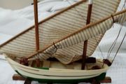 Nautical Wooden Model Sailboat