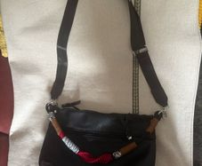 Punto Roma black medium size cross body shoulder bag Perfect condition Postage included