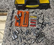 stanley box with tools