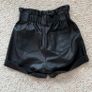 River Island leather shorts Image 3