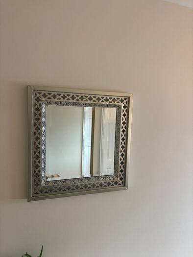 Pair of Moroccan-Style Silver Wall Mirrors