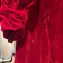 Vintage ladies red velvet cape coat Image 5