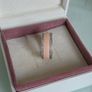 Pandora soft pink hearts band ring size 54 very good condition fully hallmarked(no box) Image 2