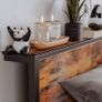 King Size Bed Frame with Storage Wooden Headboard Image 6