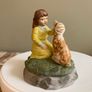 Christopher Wren Childsplay Figurine Girl with a Dog, Fine China Image 2