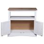 TV Cabinet Mexican Pine Corona Range White 80x43x78 cm Image 4