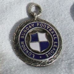 1954 London Sunday Football League - Soccer Prize Medal (inscribed) 1954/55