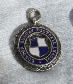 1954 London Sunday Football League - Soccer Prize Medal (inscribed) 1954/55