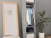 Wardrobe Concrete Grey 50x50x200 cm Chipboard