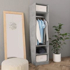 Wardrobe Concrete Grey 50x50x200 cm Chipboard
