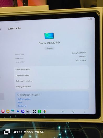 13.1" SAMSUNG Galaxy Tab S10 FE Plus (S10 FE +) 128GB WiFi Grey  (Looked Not Used)