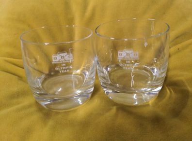 Sports Aid Foundation IN OLYMPIC YEAR set of two glasses