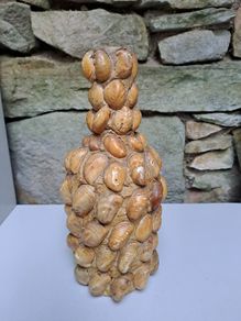 Decorative shell bottle