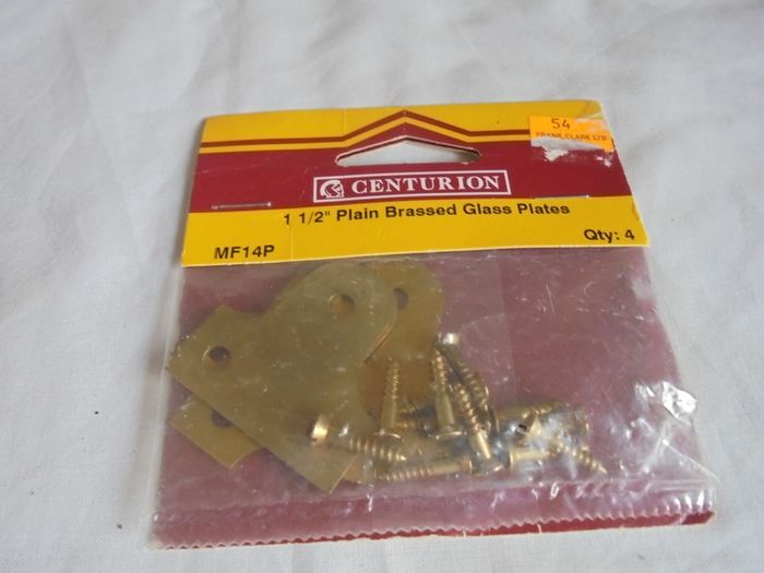 "Centurion" 1.5inch Plain Brass Plates  x 6 for Sale