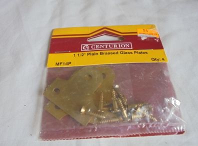 "Centurion" 1.5inch Plain Brass Plates  x 6 for Sale