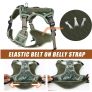 Tactical Dog Harness for Walking Hiking Hunting, Reflective Dog MOLLE Vest Harness with Handle, Working Training Easy Control Service Vest Harnesses Image 4