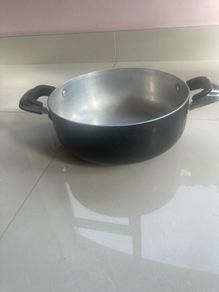 Vintage 70's Large Enamel Saucepan