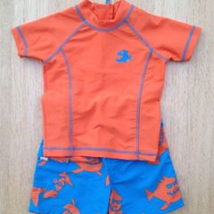 NEXT swim shorts & top set aged 12-18 months