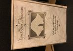 Silver anniversary greeting card (25 years married)