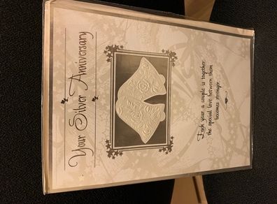 Silver anniversary greeting card (25 years married)