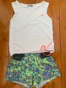 The North Face bundle shorts and top size M UK12