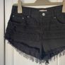shorts  Bershka size 10 black frayed end style Image 9