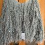 Shein grey v-neck fluffy sweater size L UK14 EU42 Postage included Image 2