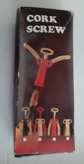 New vintage corkscrew opener in box