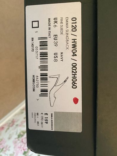 Hobbs mid- heel sling back size 39