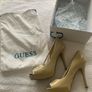Guess Nude Peep Toe Platform Shoes Size 3.5 Image 5