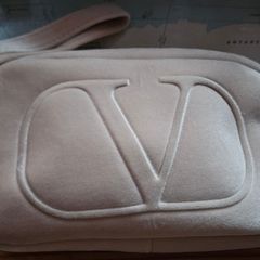 Valentino Velvet Teddy Makeup Cosmetic Clutch Bag