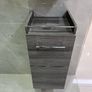 Ex Display Danish made Dansani Mido Pine Grey Wall Cabinet, wall Hung base unit , wooden tray & Laundry bag Image 5