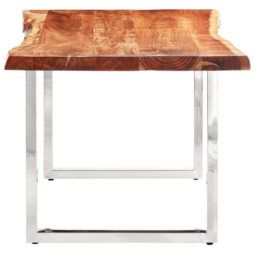 Dining Table with Live Edges Solid Acacia Wood 200 cm 6 cm