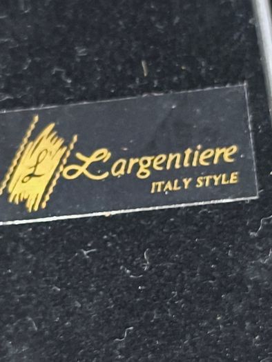 Set of 3 Ornate Black & Gold Small Photo Frame With  French bow , Largentiere, with the tagline ITALY STYLE.