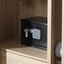 Small Value Safe, Digital Keypad, LED Light Indicators, Steel Locking Bolts, Emergency Override Key, Wall And Floor Fixings, Black Finish, 8 Litre Capacity Image 3